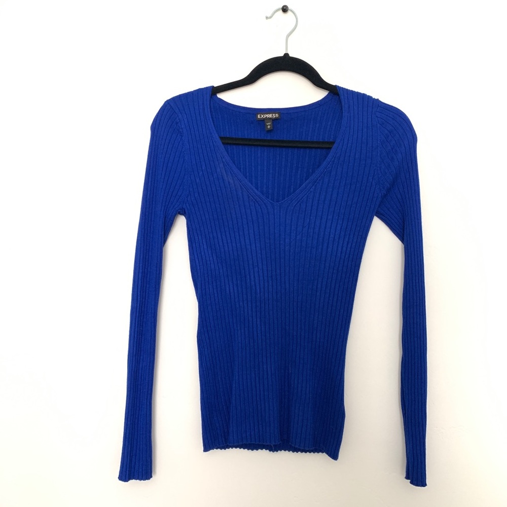 NWOT Express Royal Blue long sleeve sweater